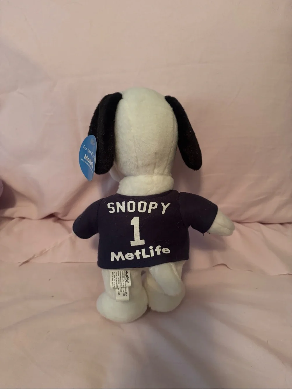 New York Yankees Snoopy Plush Doll SGA 2011 in Blue Metlife Peanuts Jersey NEW